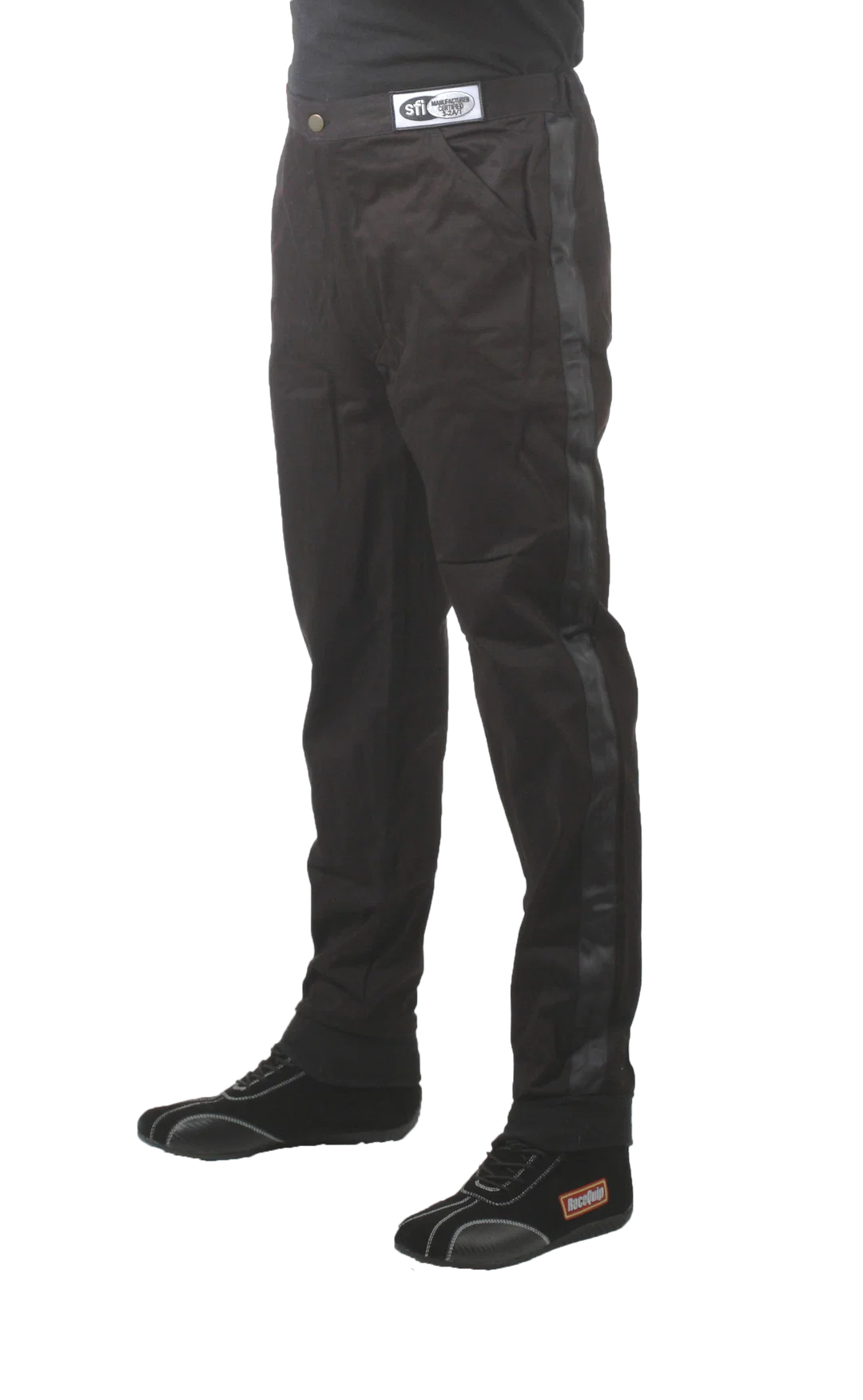 112007 – RACEQUIP Racing Apparel, Pants 2 Extra Large SFI 3.2A/1 Rated Thermal Protective Performance 11 Black 1 Laye...